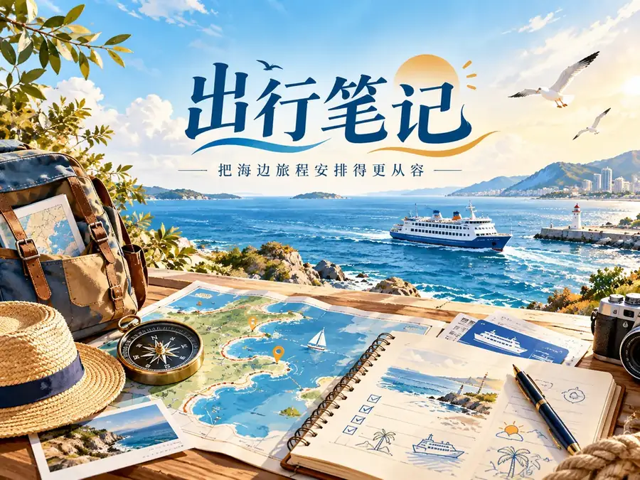 沿海出行主题插图